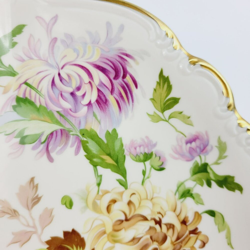 Rosenthal Daphne Pompadour Chrysantheme Serving Platter 13", Vintage c.1961-63 G - Picture 3 of 11